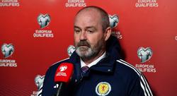 Euro 2024 qualifying round. Scotland v Spain 2-0, after the match. Clarke: "We made a step forward, but it's only six points.