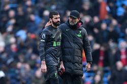 Alisson will miss Liverpool's next matches due to injury